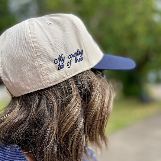 SWEET LAND OF LIBERTY EMBROIDERED HAT