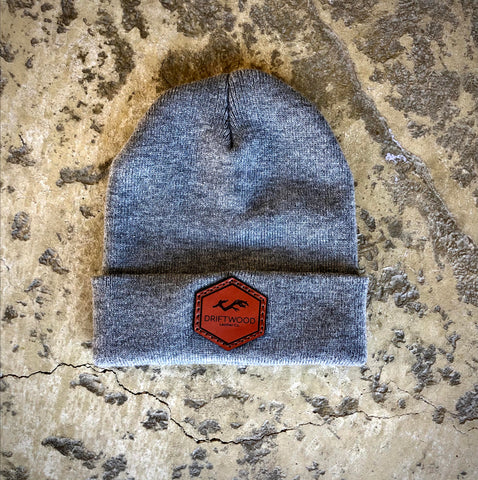 Custom Leather Patch Beanies
