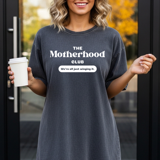 Black Motherhood Club t-shirt DTF design 