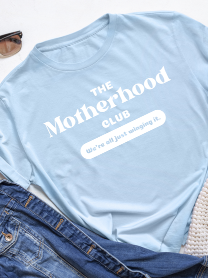 Light blue Motherhood Club DTF T-shirt