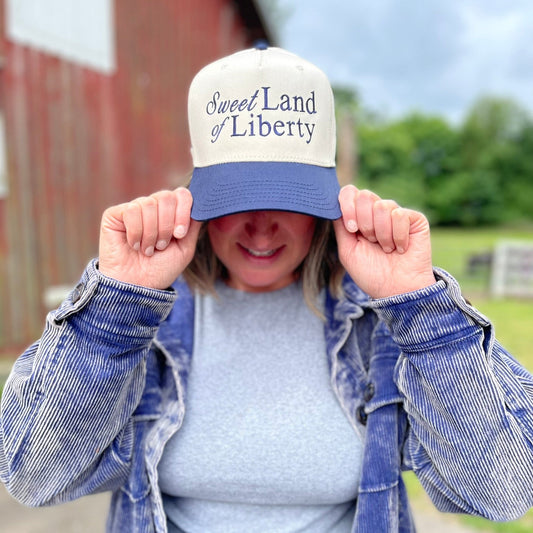 SWEET LAND OF LIBERTY EMBROIDERED HAT
