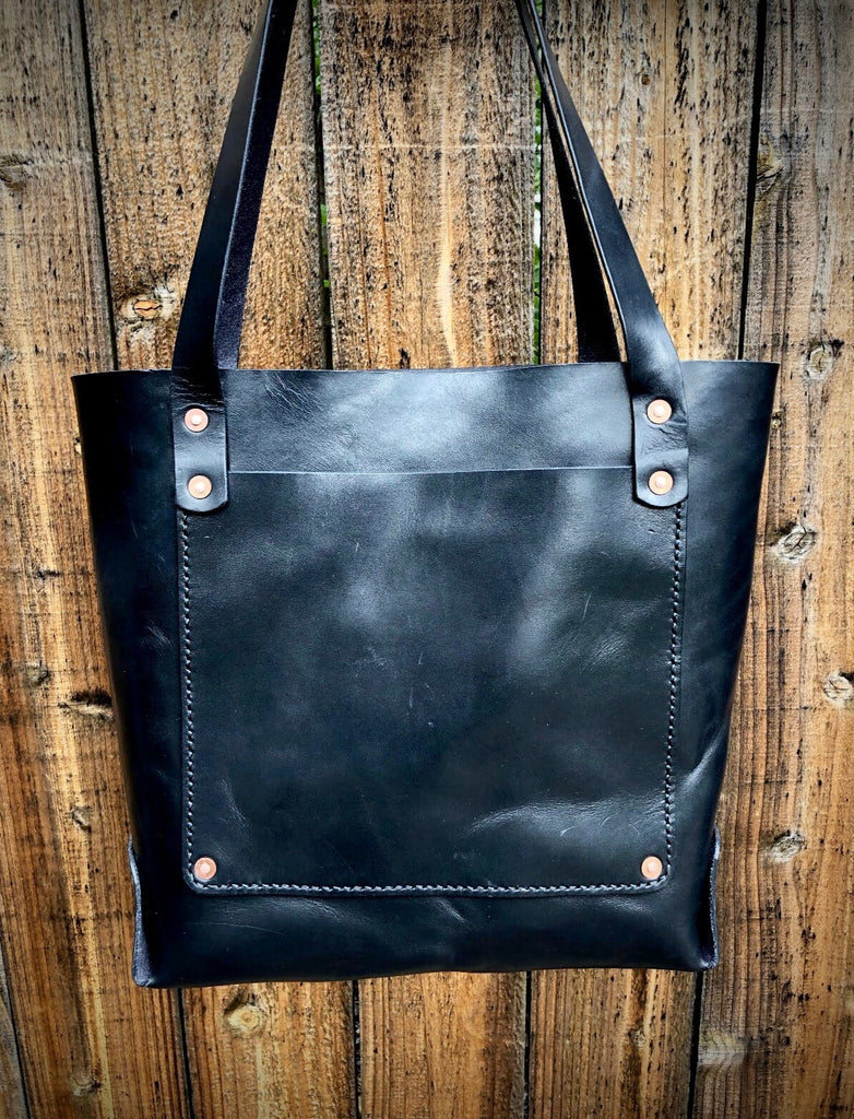 Tan Adeline Vegan Leather Woven Tote Bag